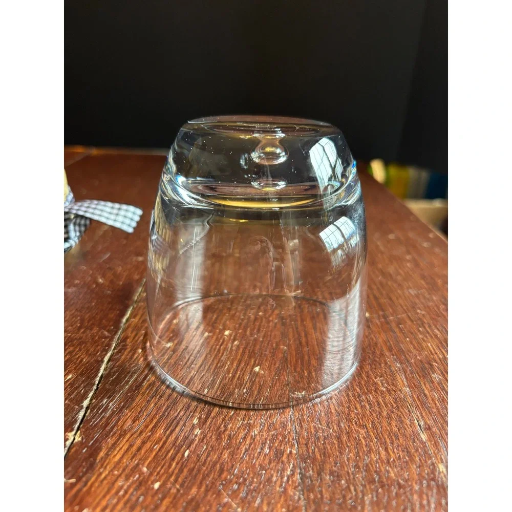Circleware Controlled Bubble Whiskey Glass Clear Heavy Base Rocks Glass